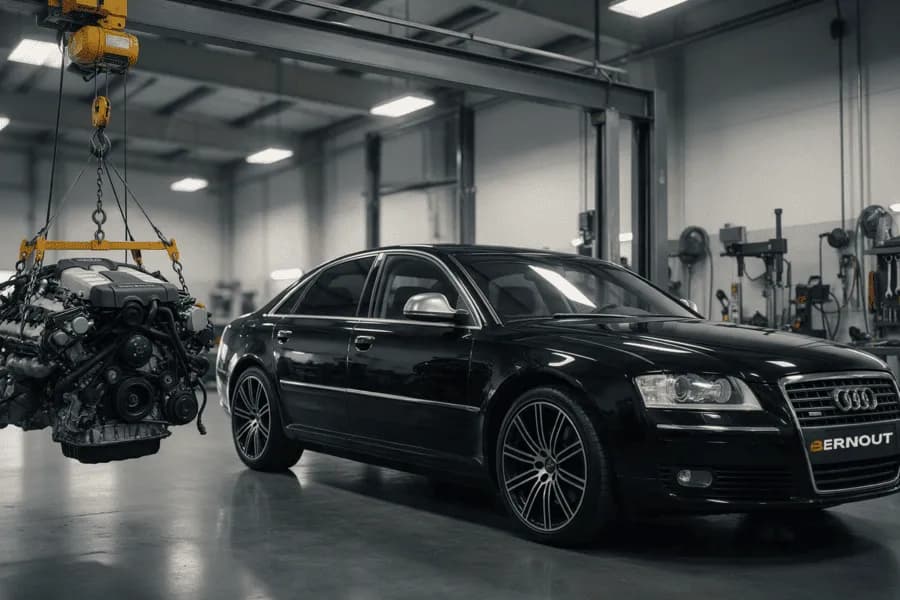 Замена двигателя на Audi