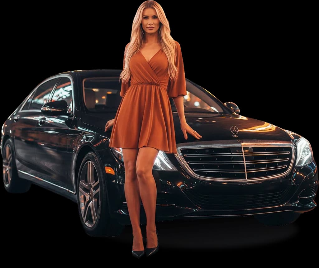 Девушка с машиной